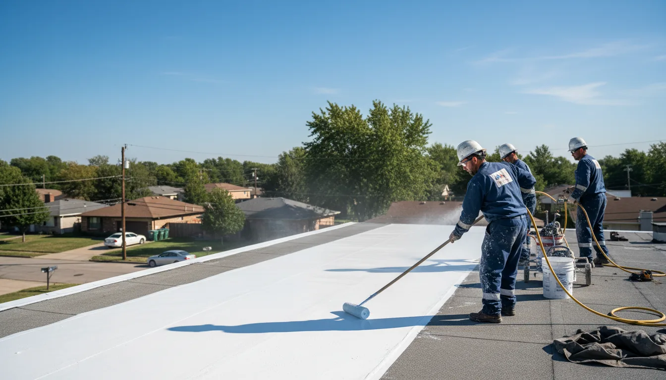 Commercial roof coating in Merrill, MI near me